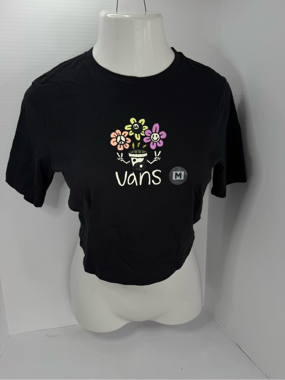 Vans "Peace Pot" Graphic Cropped Tee